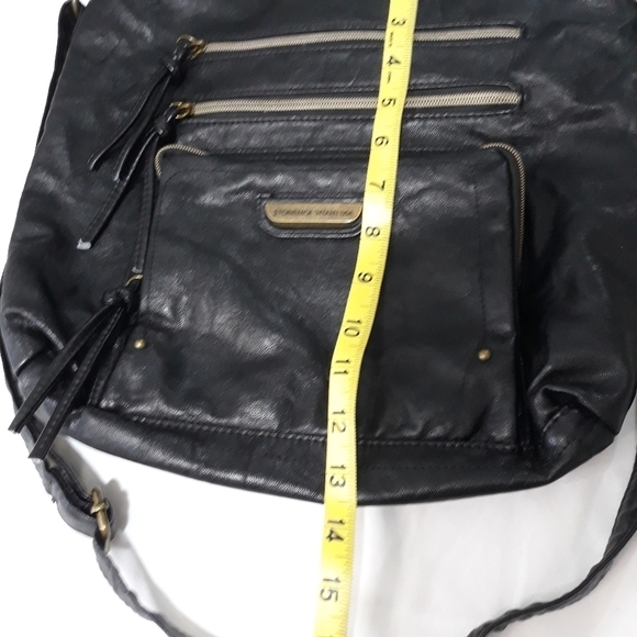 Stone Mountain USA Black Crossbody Bag Multiples Zippered Pockets - Picture 12 of 12